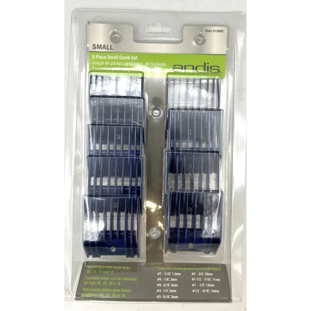 Andis 9 Piece Small Comb Set